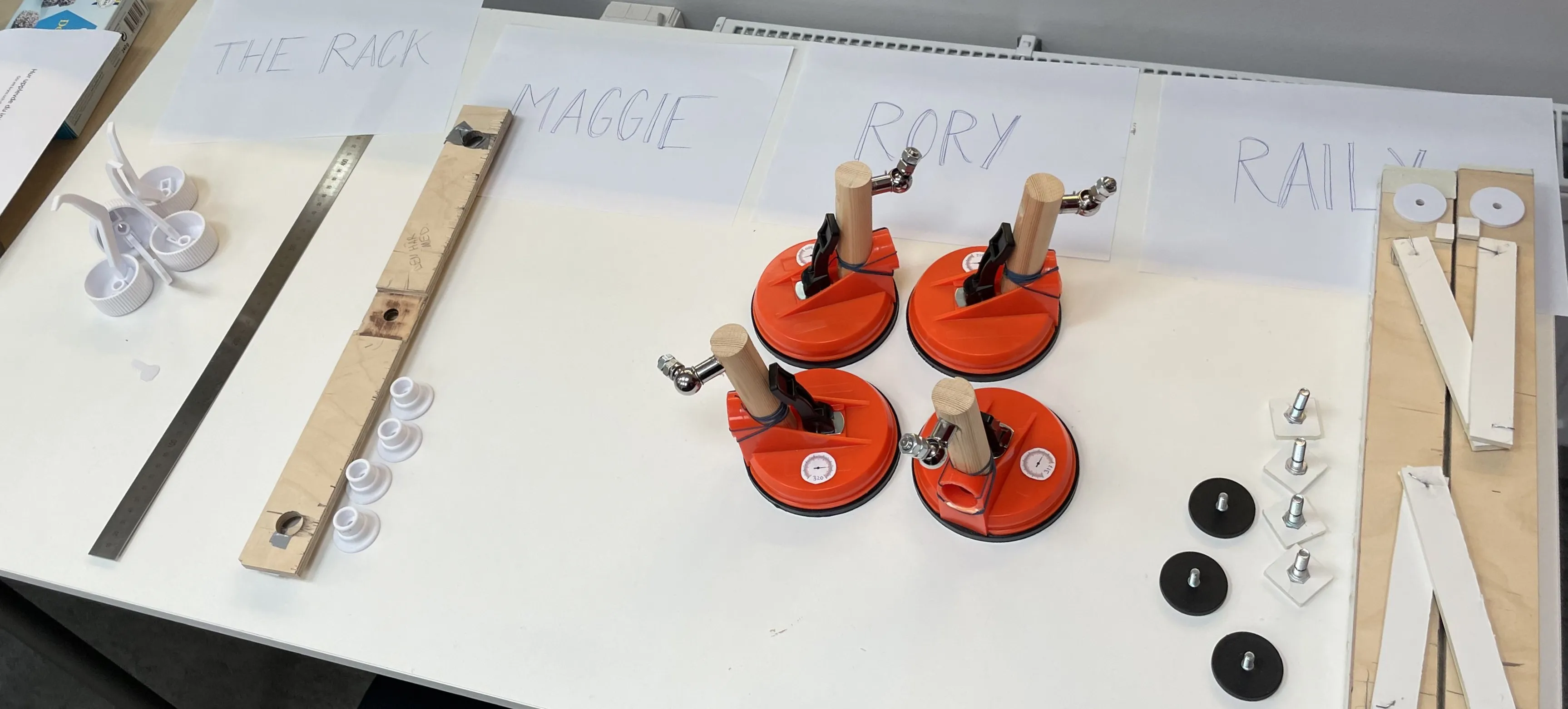 Exploded view of adapter